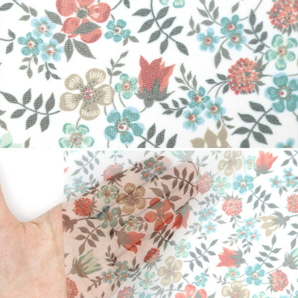 [수량 5에서] 천・원단 "Liberty Fabric Polyester Organdy Edenham 3637071-K" Liberty Japan