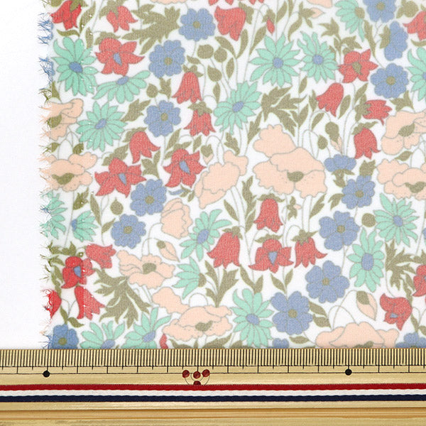 [수량 5에서] 천・원단 "Liberty Fabric Polyester Organdy Poppy 및 Daisy 3632104-LA" Liberty Japan