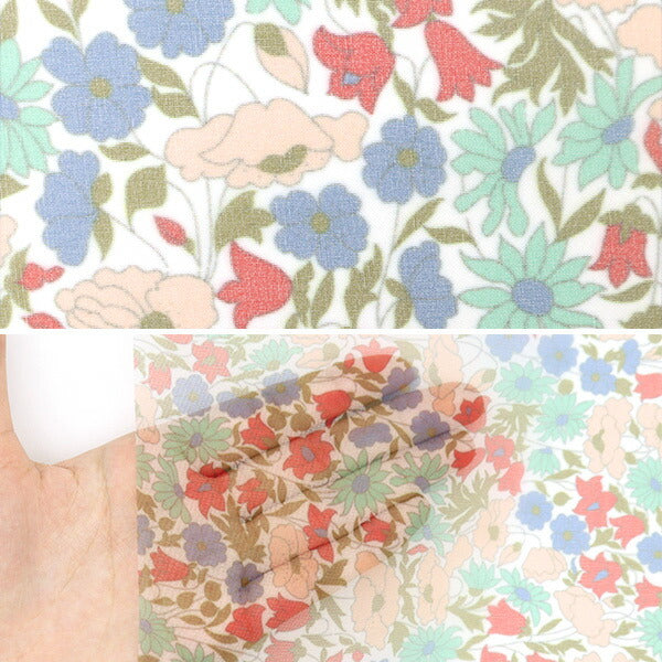 [수량 5에서] 천・원단 "Liberty Fabric Polyester Organdy Poppy 및 Daisy 3632104-LA" Liberty Japan