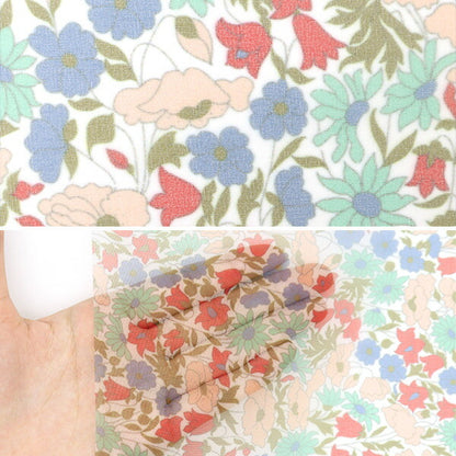 [수량 5에서] 천・원단 "Liberty Fabric Polyester Organdy Poppy 및 Daisy 3632104-LA" Liberty Japan