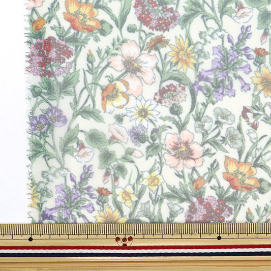 [수량 5에서] 천・원단 "Liberty Fabric Polyester Organdy Rachel Medu 2349022-X" Liberty Japan