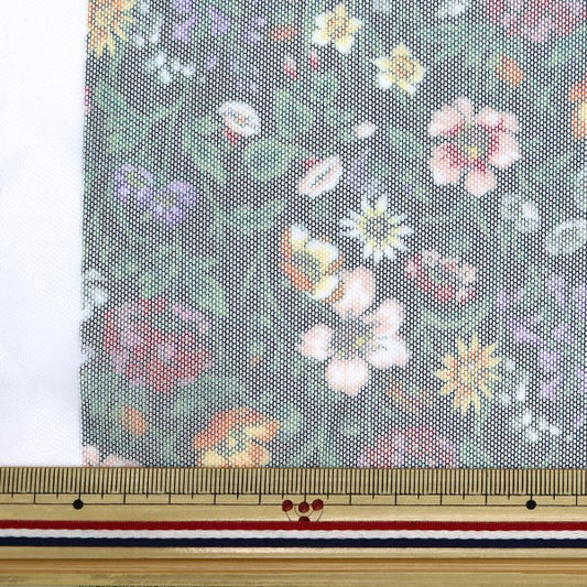 [수량 5에서] 천・원단 "Liberty Fabric Polyester Tulle Rachel Medu 2349022-Z" Liberty Japan