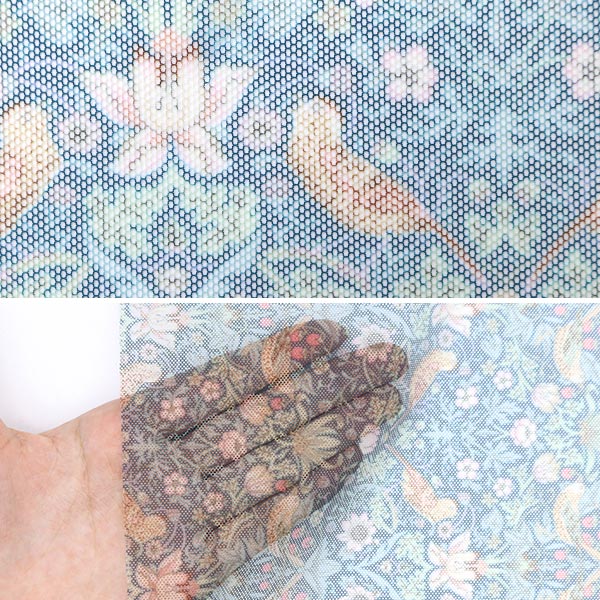 [From quantity 5] Fabric "Liberty Fabric Polyester Tulle Strawberry Thief 3635061-Z" Liberty Japan