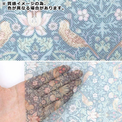 [Quantity starting from 5] Fabric "Liberty Fabrics Polyester Tulle Strawberry Thief 3635061-Y" Liberty Japan