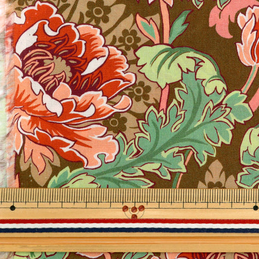 [수량 5에서] 천・원단 "리버티 패브릭 타나론 Ash Bee Poppy 363J6821-C" Liberty Japan