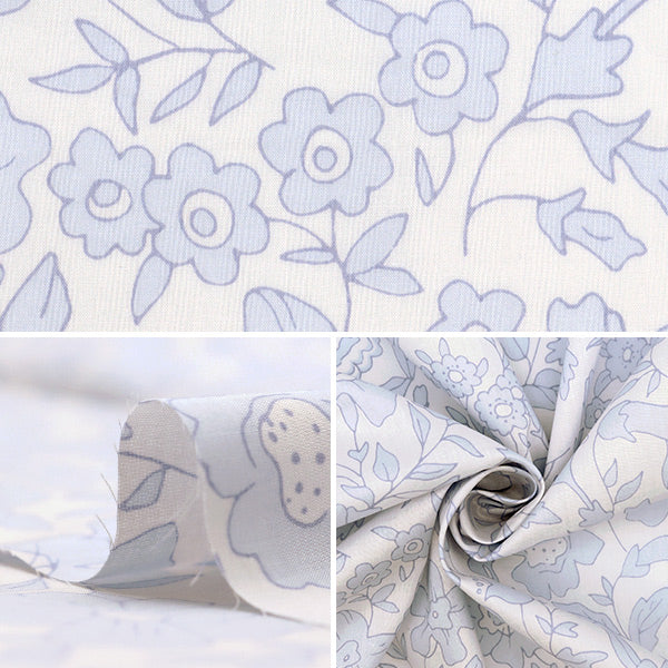 [De la quantité 5] Tissu "Tissu de la liberté Pelouse Tana Emburme dc32594-a" Liberty Japan