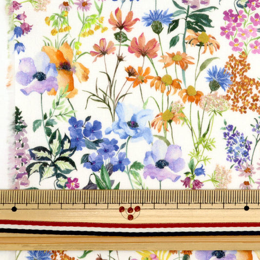 [From quantity 5] Fabric "Liberty Fabric Tana lawn Pearly Medu 363J6827-A" Liberty Japan