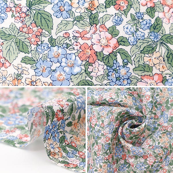 【数量5から】 生地 『リバティ・ファブリックス フランダースリネン ヘッジロウランブル 3634106-J24E』 Liberty Japan リバティジャパン