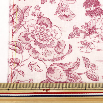 [Aus Menge 5] Stoff "Liberty Fabric Flanders Leinen Delft Lulf Goon 3634135-J24A" Liberty Japan