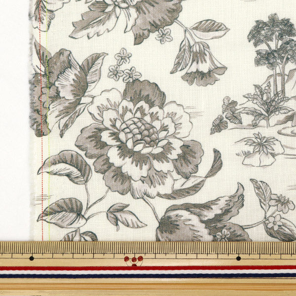 [Aus Menge 5] Stoff "Liberty Fabric Flandern Leinen Delft Lulgoon 3634135-J24B" Liberty Japan