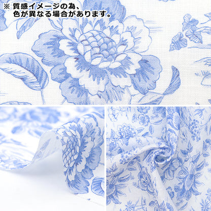 [Aus Menge 5] Stoff "Liberty Fabric Flandern Leinen Delft Lulgoon 3634135-J24B" Liberty Japan