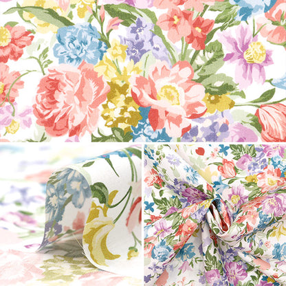 [Dalla quantità 5] Tessuto "Tessuto di libertà tana de pelouse Bouquet Parade 36374406-A" Liberty Japan