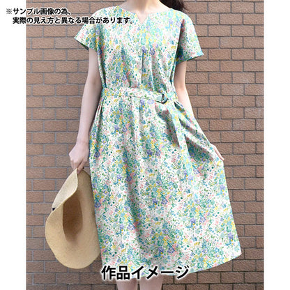 [Dalla quantità 5] Tessuto "Tessuto di libertà tana de pelouse Bouquet Parade 36374406-C" Liberty Japan