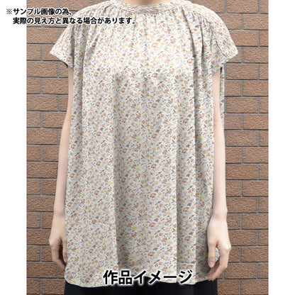 [De la quantité 5] Tissu "Liberty tissu bioPelouse Tana IVetaz Garden 157J913-24cu" Liberty Japan