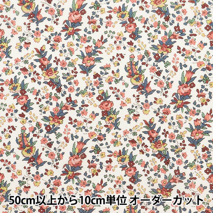 [De la quantité 5] Tissu "Liberty tissu bioPelouse Tana Cryta Bell Rose 157J915-24AU" Liberty Japan