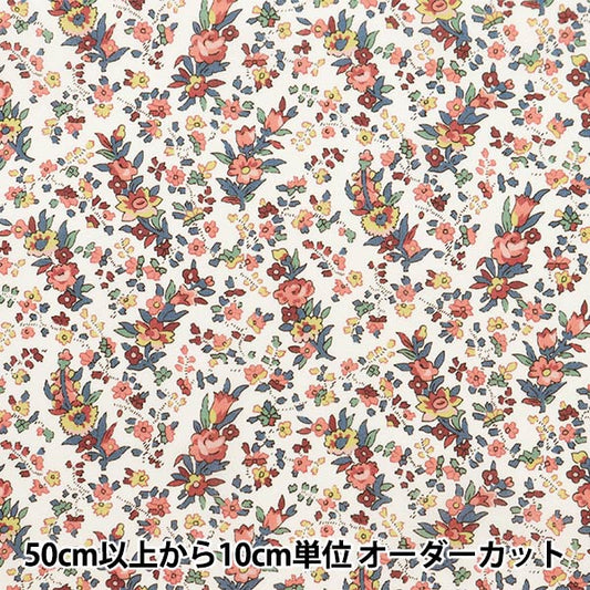 [De la quantité 5] Tissu "Liberty tissu bioPelouse Tana Cryta Bell Rose 157J915-24AU" Liberty Japan