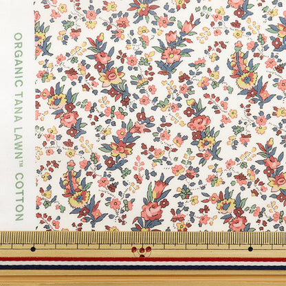 [De la quantité 5] Tissu "Liberty tissu bioPelouse Tana Cryta Bell Rose 157J915-24AU" Liberty Japan