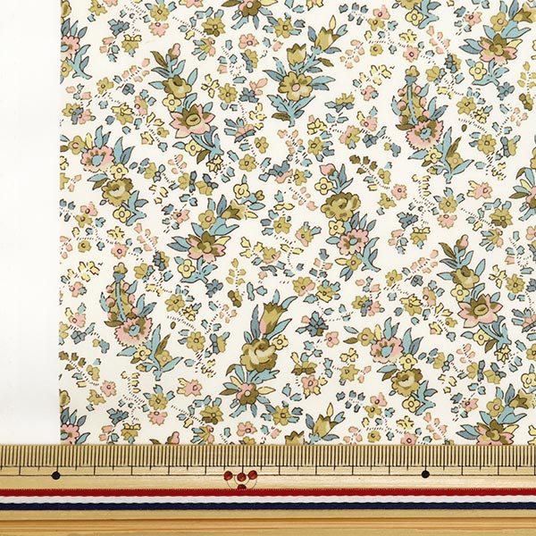 [De la quantité 5] Tissu "Liberty tissu bioPelouse Tana Cryta Bell Rose 157J915-24BU" Liberty Japan