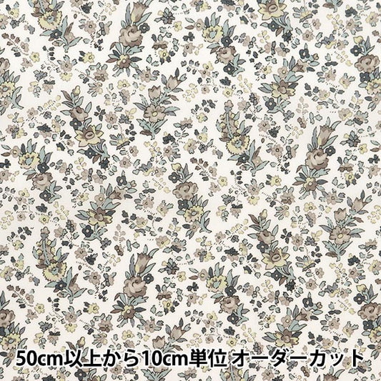 [De la quantité 5] Tissu "Liberty tissu bioPelouse Tana Cryta Bell Rose 157J915-24DU" Liberty Japan
