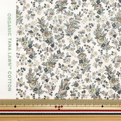 [De la quantité 5] Tissu "Liberty tissu bioPelouse Tana Cryta Bell Rose 157J915-24DU" Liberty Japan