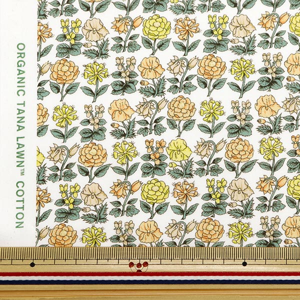 [From quantity 5] Fabric "Liberty Fabric OrganicTana lawn Davaria Flowers 157J916-24BU" Liberty Japan