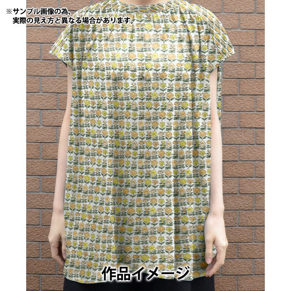 [From quantity 5] Fabric "Liberty Fabric OrganicTana lawn Davaria Flowers 157J916-24BU" Liberty Japan