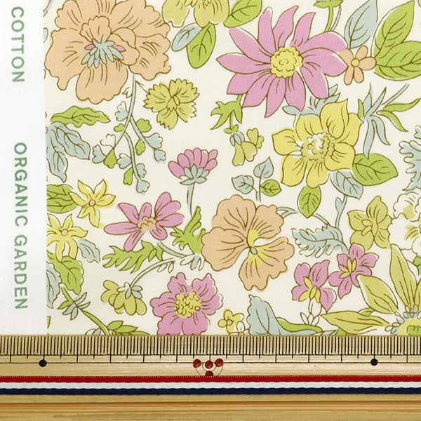 [De la quantité 5] Tissu "Liberty tissu bioPelouse Tana Daisy Morricia 157J917-24BU" Liberty Japan
