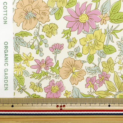 [De la quantité 5] Tissu "Liberty tissu bioPelouse Tana Daisy Morricia 157J917-24BU" Liberty Japan