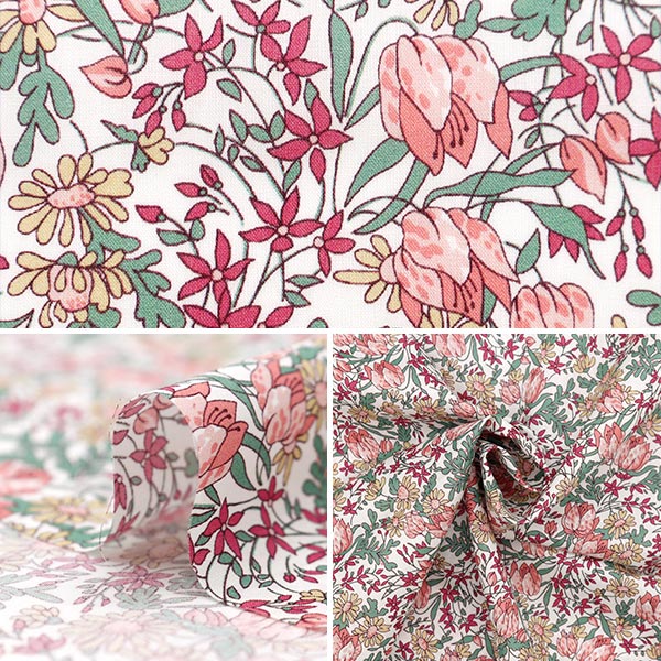 [De la quantité 5] Tissu "Liberty tissu bioPelouse Tana Frances Katylip 157J918-24AU" Liberty Japan