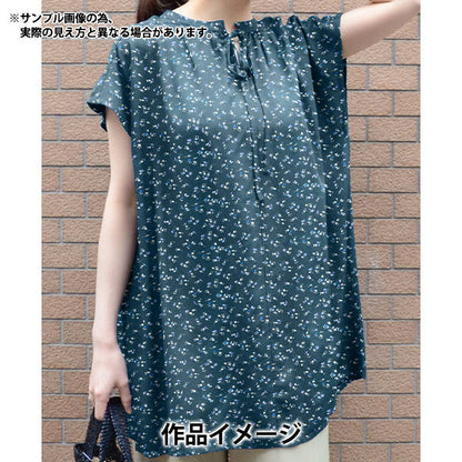 [De la quantité 5] Tissu "Liberty tissu bioPelouse Tana Valeria MIA 157J921-24BU" Liberty Japan