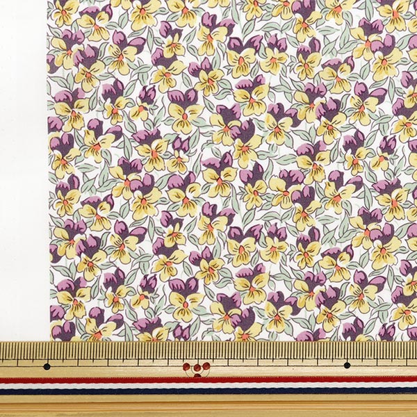 [From quantity 5] Fabric "Liberty Fabric OrganicTana lawn Alaria Pansy 157J924-24CU" Liberty Japan