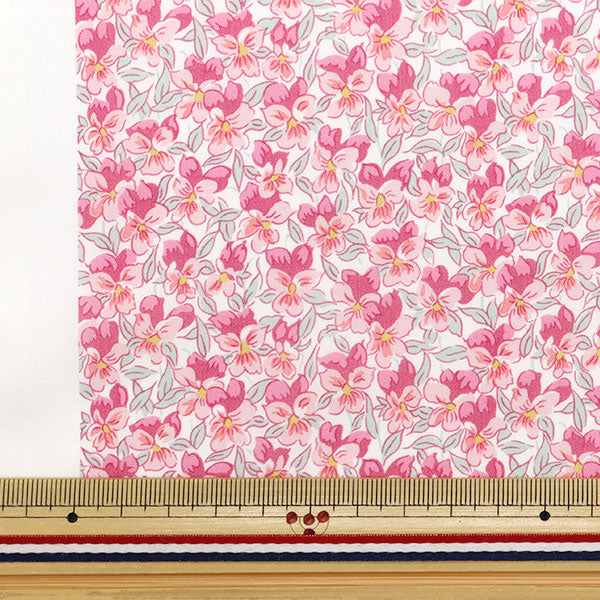 [From quantity 5] Fabric "Liberty Fabric OrganicTana lawn Alaria Pansy 157J924-24DU" Liberty Japan
