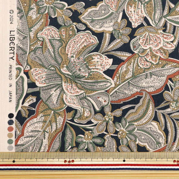 [Dalla quantità 5] Tessuto "Tessuto di libertà Velluto a costeStampa Hawaiian Paisley 3634250-J24f" Liberty Japan