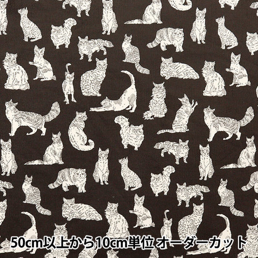 [Dalla quantità 5] Tessuto "Tessuto di libertà Velluto a costeStampa myoou dc32576l130jd" Liberty Japan