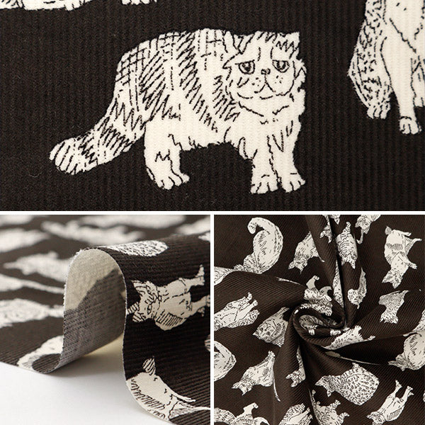 [De la quantité 5] Tissu "Tissu de la liberté Velours côteléImprimez myoou dc32576l130jd" Liberty Japan