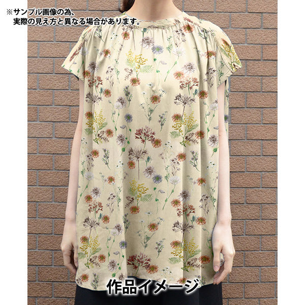 [الكمية من 5] الأقمشة `` أقمشة الحرية عشب التانا بولكا الأزهار 363J4216-24BU" Liberty Japan