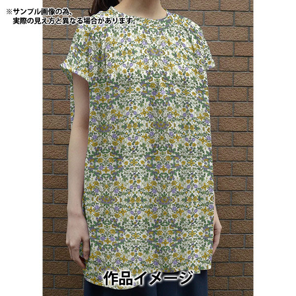 [Dalla quantità 5] Tessuto "Tessuto di libertà tana de pelouse Alpine Nouveau 363J4217-24DU" Liberty Japan