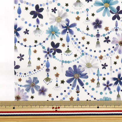 [Dalla quantità 5] Tessuto "Tessuto di libertà tana de pelouse Ghirlanda floreale 363J4219-24AU" Liberty Japan