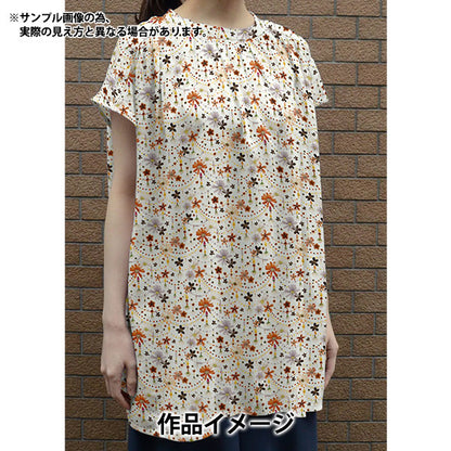 [Dalla quantità 5] Tessuto "Tessuto di libertà tana de pelouse Ghirlanda floreale 363J4219-24BU" Liberty Japan