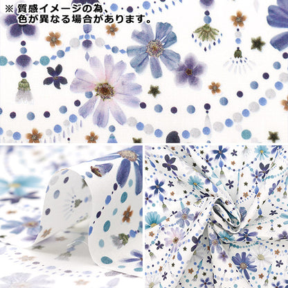 [Dalla quantità 5] Tessuto "Tessuto di libertà tana de pelouse Ghirlanda floreale 363J4219-24DU" Liberty Japan