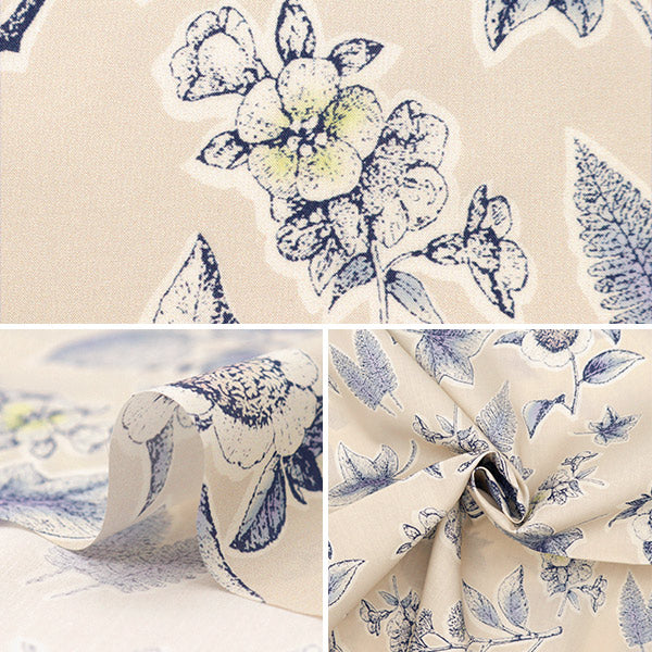 [Из количества 5] Ткань "Свобода ткани Тана газон Alder Botanical 363J4222-24AU" Liberty Japan