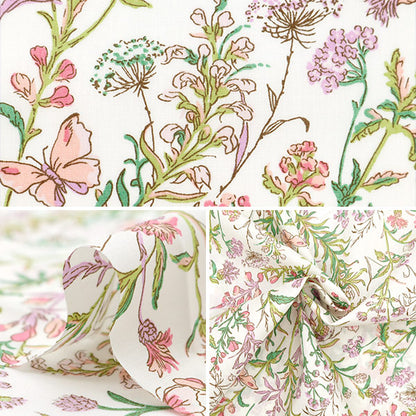 [Из количества 5] Ткань "Свобода ткани Тана газон Butterflymedu 363J4226-24AU" Liberty Japan