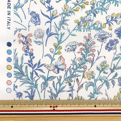 [From quantity 5] Fabric "Liberty Fabric Tana lawn Butterflymedu 363J4226-24BU" Liberty Japan