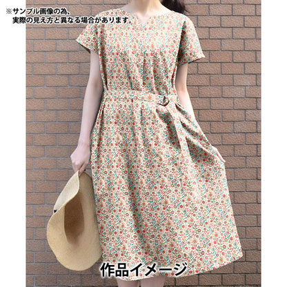 [Из количества 5] Ткань "Свобода ткани Тана газон Dasha Floral 363J4227-24BU" Liberty Japan