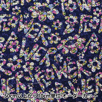 [Quantità a partire da 5] Tessuto "Liberty Fabrics No. 11 Canvas Flower Power 3634241-24C" Liberty Japan