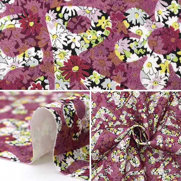 [Quantità a partire da 5] Tessuto "Liberty Fabrics No. 11 Canvas Flower Power 3634241-J25a" Liberty Japan