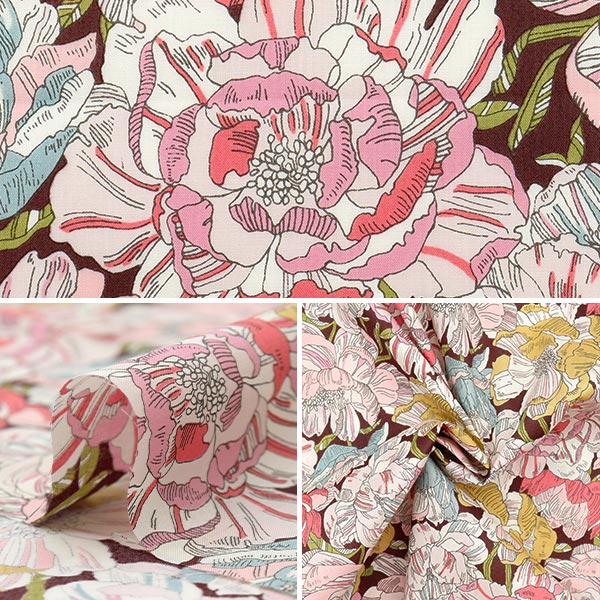 [Quantity starting from 5] Fabric "Liberty Fabrics" Tana lawn Blackburn 3631226-AE" Liberty Japan
