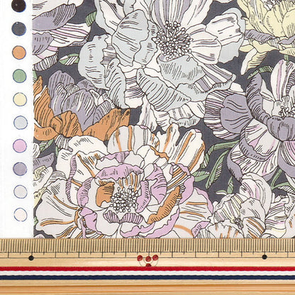 [5부터 시작하는 수량] 천・원단 "자유 직물" 타나론 블랙번 3631226-XE" Liberty Japan