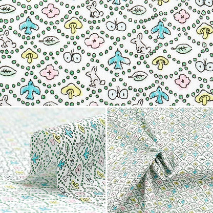 [Cantidad a partir de 5] Tela "Liberty Fabrics" Césped Tana Forest Wave DC33507-We" Liberty Japan