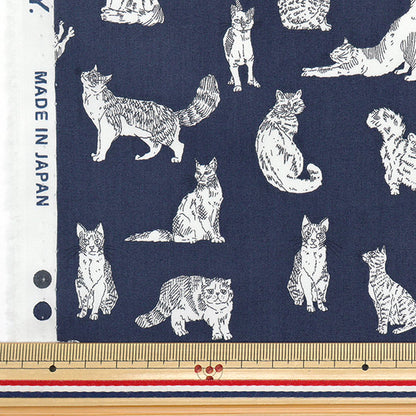 [Quantità a partire da 5] Tessuto "Liberty Fabrics" tana de pelouse Myaou DC32576-Ve" Liberty Japan